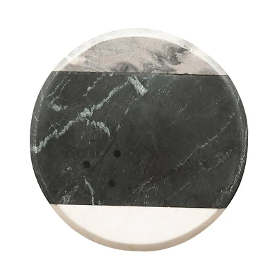 Hello Honey® 10" Gray, Black & White Marble Cheese & Cutting Board