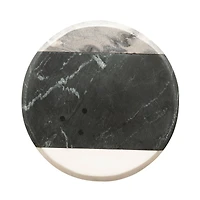Hello Honey® 10" Gray, Black & White Marble Cheese & Cutting Board