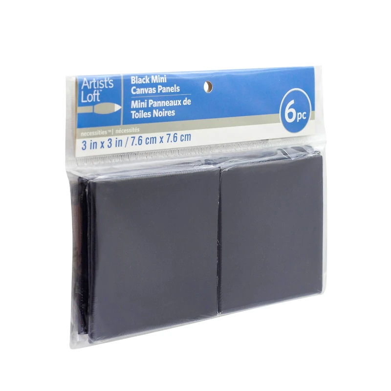 6 Pack 3" x 3" Mini Canvas Panels by Artist's Loft™ Necessities
