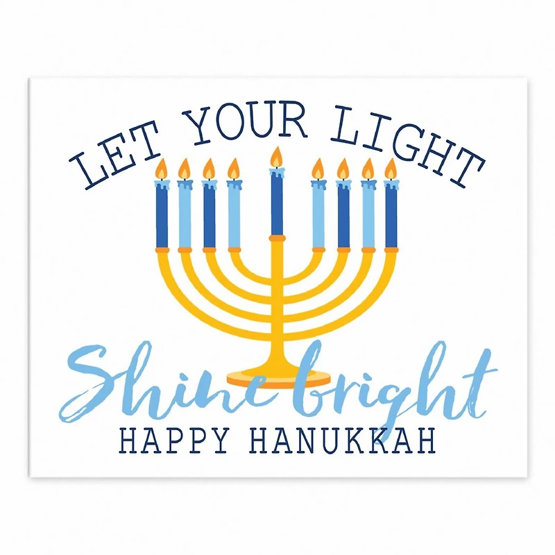 Let Your Light Shine Bright 8x10 Tabletop Canvas