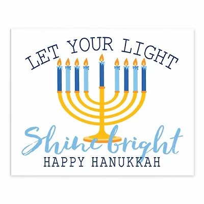 Let Your Light Shine Bright 8x10 Tabletop Canvas