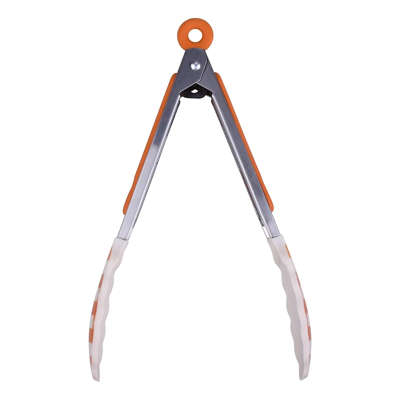 Mini Orange Plaid Tongs by Makery™