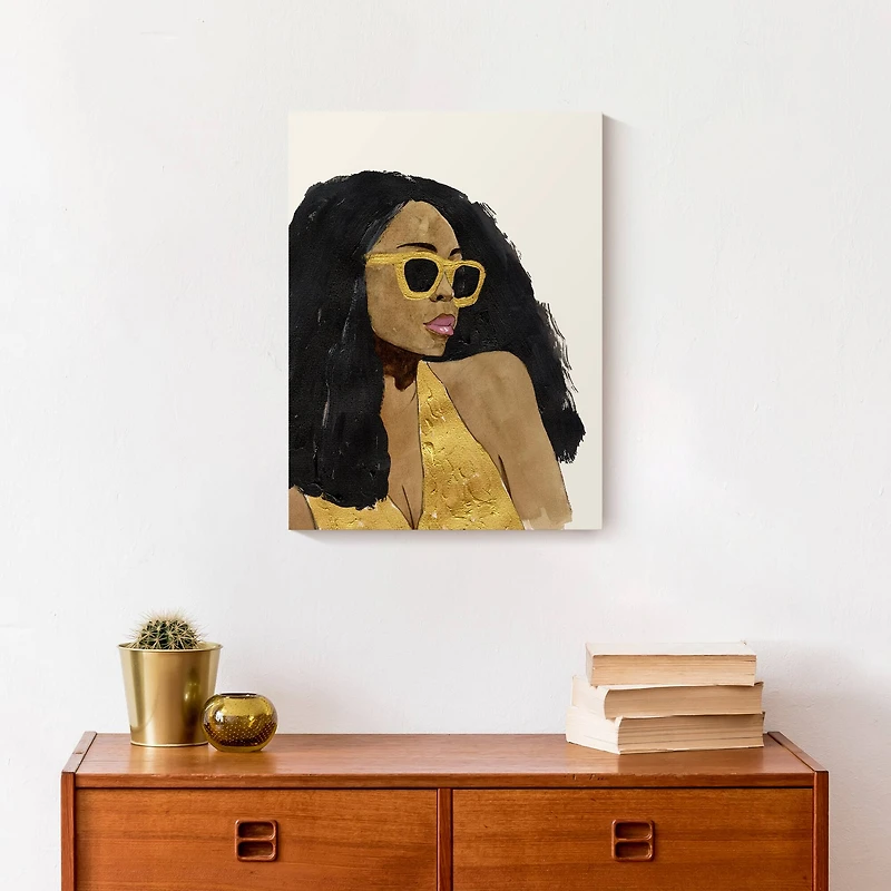Woman In Sunglasses Canvas Wall Art