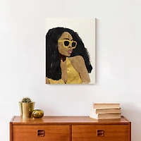 Woman In Sunglasses Canvas Wall Art