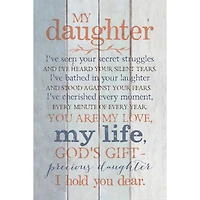 My Daughter Wood Plaque