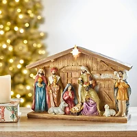 Glitzhome® 9" Nativity Décor