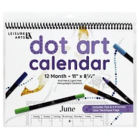 Leisure Arts® Dot Art 8.5'' x 11'' Calendar