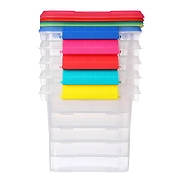 6.2qt. Storage Bins with Lids, 5ct. by Simply Tidy™