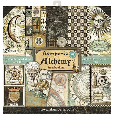 Stamperia Alchemy Double-Sided Paper Pad, 12" x 12"