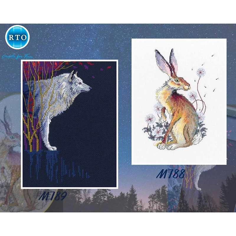 RTO Among Silver Dandelions Cross Stitch Kit