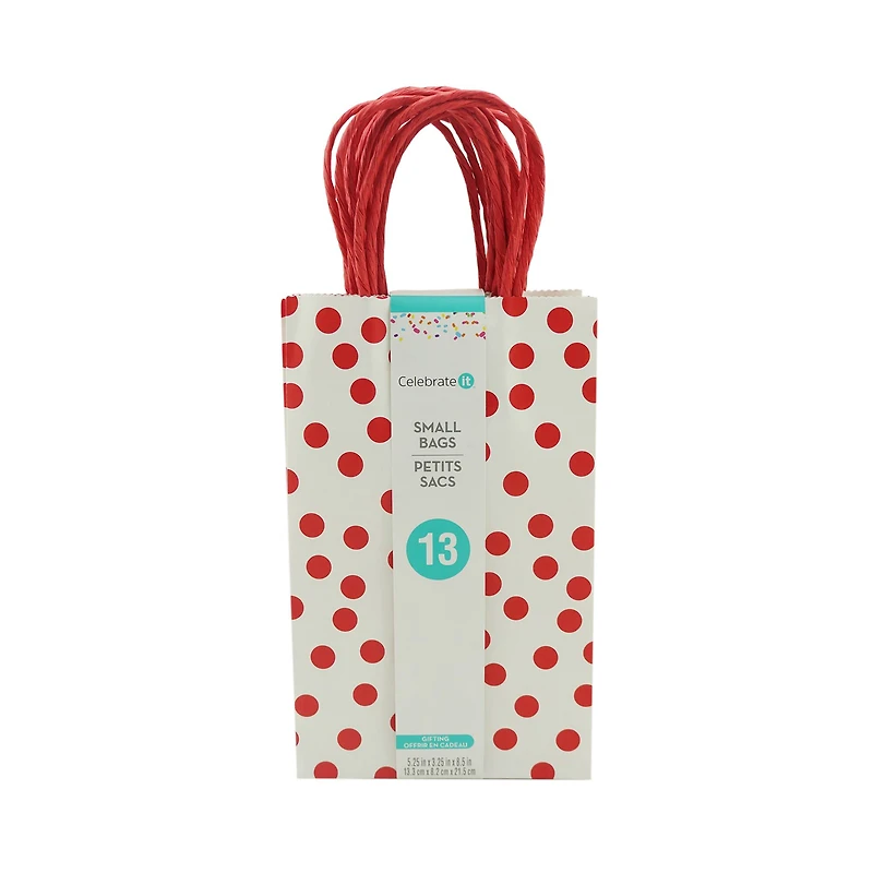 Small Red & White Dots Bags Value Pack by Celebrate It™