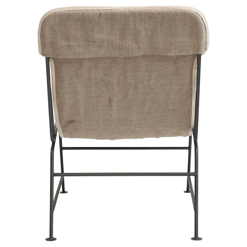 Hello Honey® Reclined Linen Sling Chair with Metal Frame
