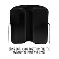 Honey Can Do Black Foldable Paper Stool