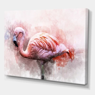 Designart - Portrait of Pink Flamingo V