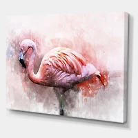 Designart - Portrait of Pink Flamingo V