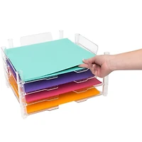 We R Memory Keepers® Clear Stackable Acrylic Paper Trays, 4ct.