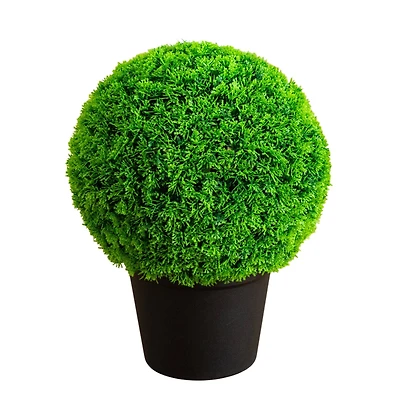 16in. UV Resistant Artificial Mediterranean Cypress Topiary Plant (Indoor/Outdoor)