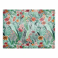 Lush Floral Pattern 18" x 14" Cotton Twill Placemat
