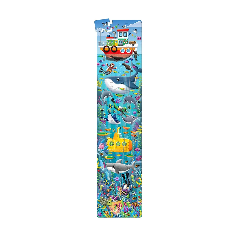 Long & Tall Puzzle - Under The Sea: 50+ Pcs