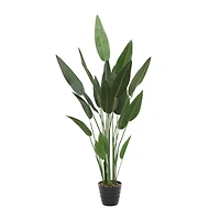 61" Green PVC Contemporary Potted Artificial Tree