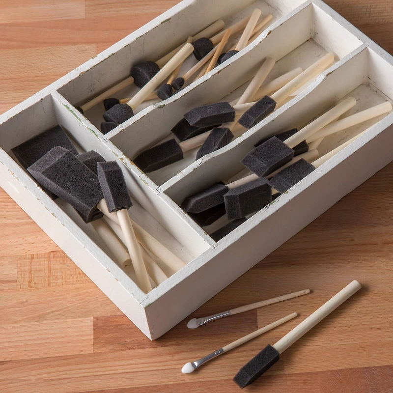 3 Packs: 60 ct. (180 total) Foam Brush Value Set by Craft Smart®