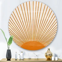 Designart - Orange Sun Print III