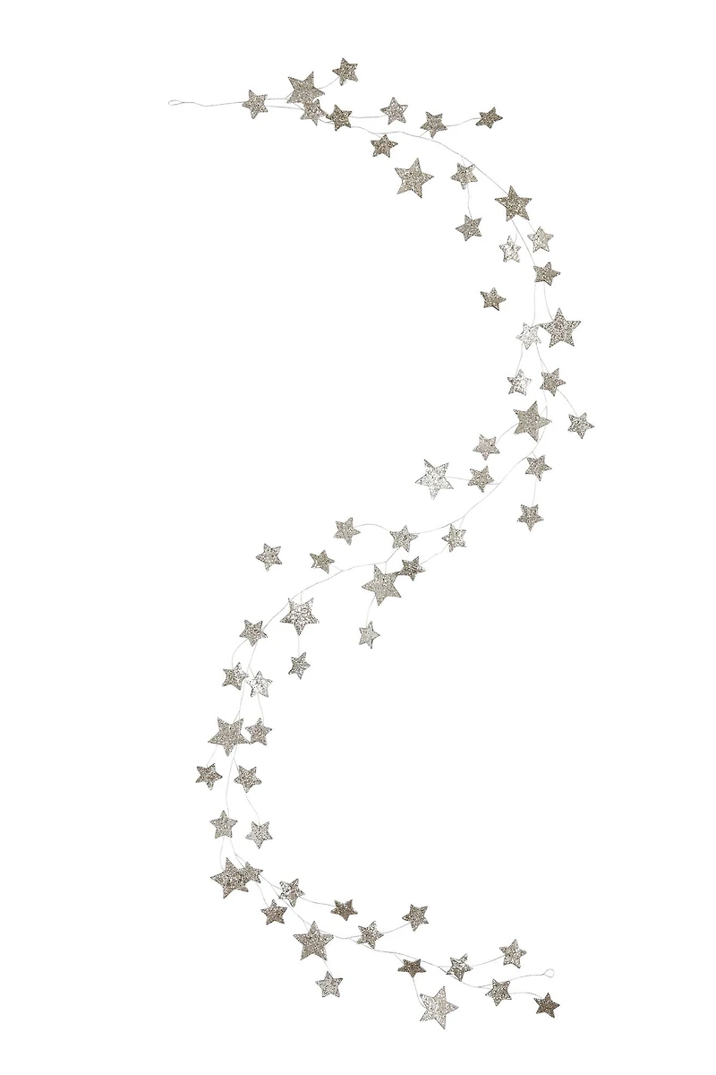 Hello Honey® 6ft. Star Shaped Garland with Glitter