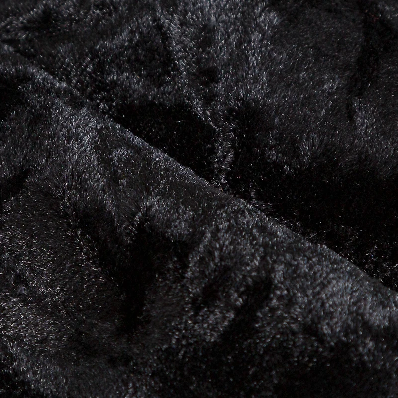 Black Crushed Velvet Fabric Bundle by Loops & Threads®