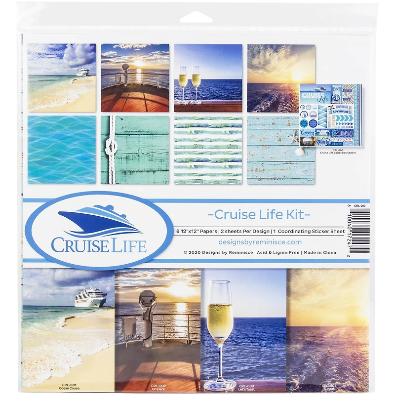 Reminisce Collection Kit 12"X12"-Cruise Life