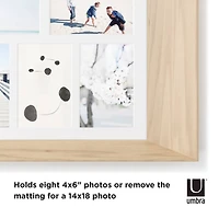 Umbra Lookout 4" x 6" Natural Wall Multi-Picture Frame