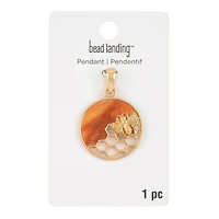 Honeycomb Bee Pendant by Bead Landing™