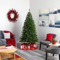 7ft. Pre-Lit Springfield Artificial Christmas Tree, Clear LED Lights