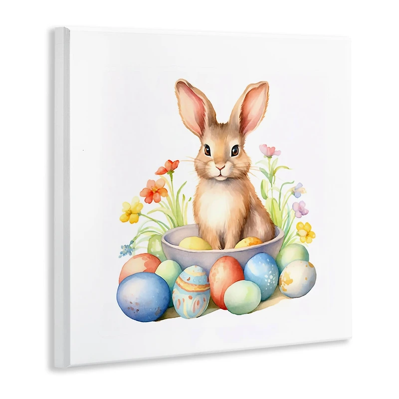 Stupell Industries Easter Bunny & Eggs Wall Plaque Art