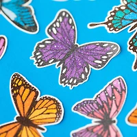 Silhouette® White Glitter Sticker Sheets, 8ct.