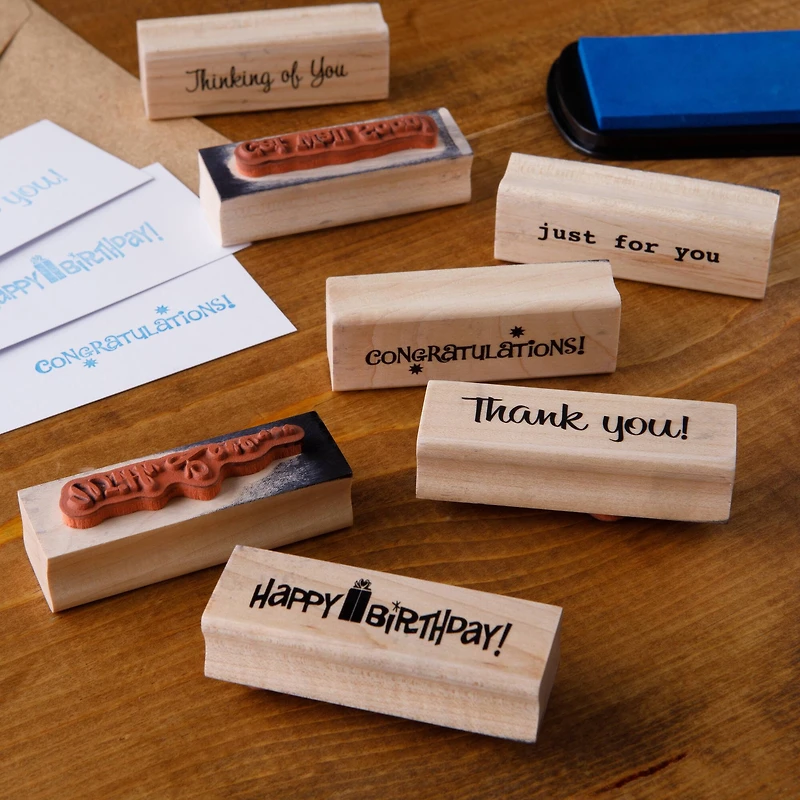Greetings Wood Stamp Set by Recollections™