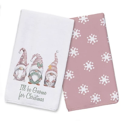 Designs Direct Joy Christmas Gnomes Tea Towels Set