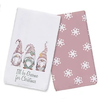 Designs Direct Joy Christmas Gnomes Tea Towels Set