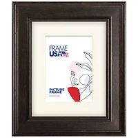 Frame USA Café Beveled Espresso Single Image Picture Frame with Mat