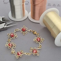 The Beadsmith® 16 Gauge Wire Elements™ Tarnish Resistant Medium Temper Gold, Silver & Copper Wire, 6ct.