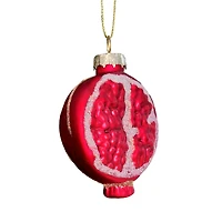 Wizardi 11.81" Christmas Pomegranate Slice Glass Ornament