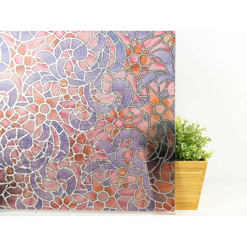 Fablon Reims Blue & Pink Window Film Set