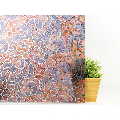 Fablon Reims Blue & Pink Window Film Set