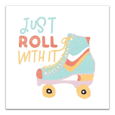 Just Roll With It Canvas Wall Art