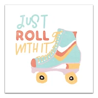 Just Roll With It Canvas Wall Art