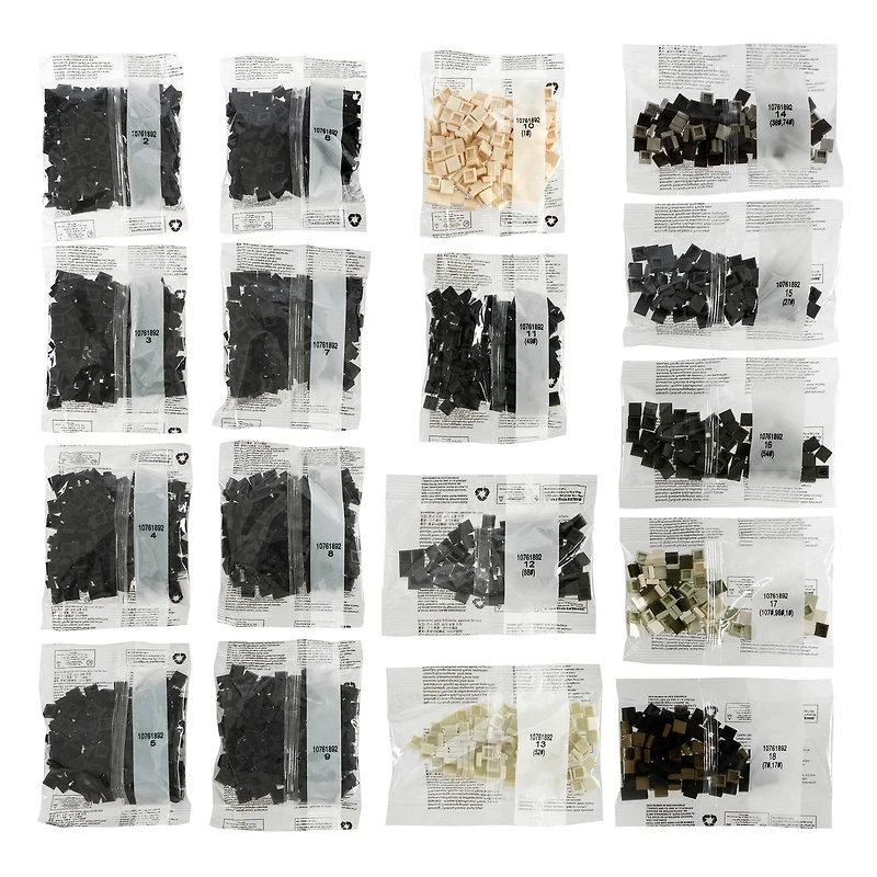 10" x 10" Skull Pixelated Brick Art Kit by Make Market®