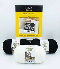 Lion Brand® Schitt's Creek Fold in the Cheese Pillow Crochet Yarn Bundle