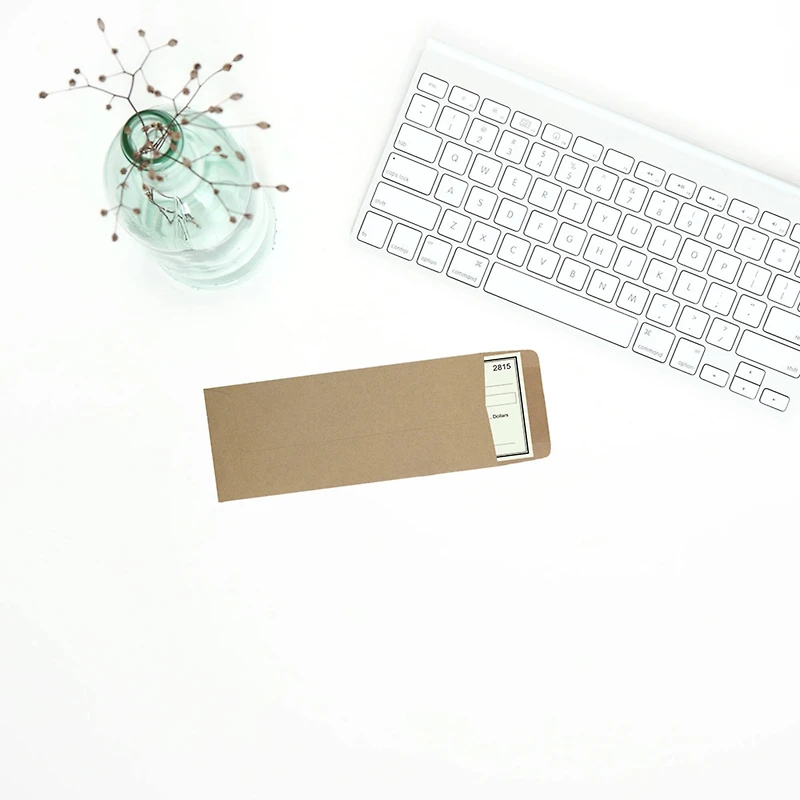 JAM Paper 4.5" x 10.375" Brown Kraft Policy Business Envelopes, 50ct.