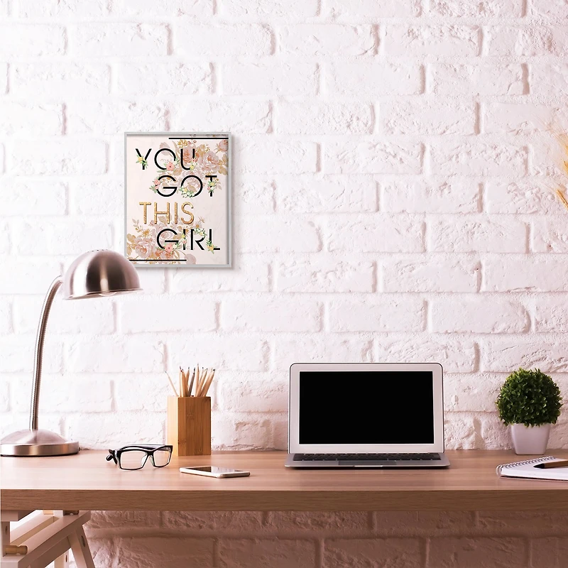 Stupell Industries You Got This Girl Gray Framed Wall Art