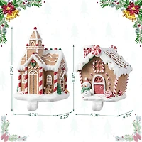 Glitzhome® Gingerbread House Stocking Holder Set