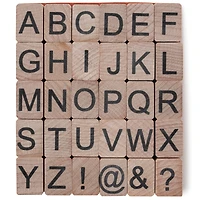 6 Pack: Upper Case Alphabet Wood Stamp Kit by Recollections™